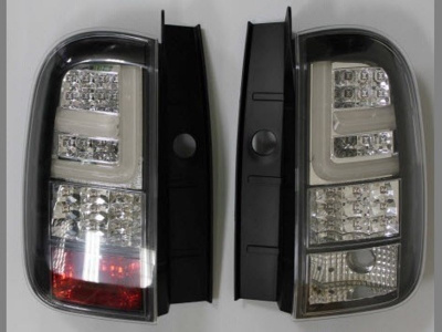 Renault Duster (10-) задние хромированные фонари, тюнинг со светодиодной подсветкой, комплект